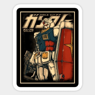 Classic Gundam T-shirt Sticker